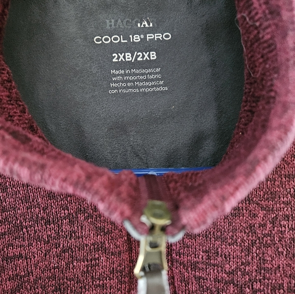 Haggar Cool 18 Pro Quarter-Zip Sweater, 2XB - Picture 4 of 5